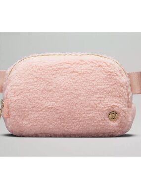 Lululemon Pink Sherpa Belt Bag
